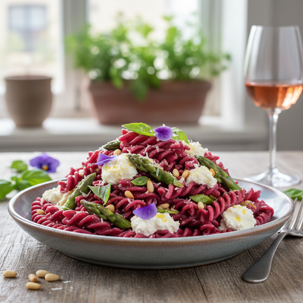 Beetroot Ricotta Pasta Delight recipe