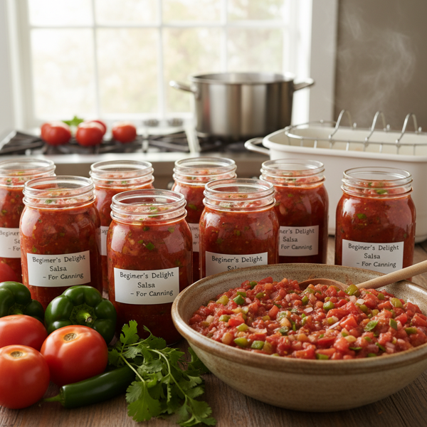 Beginner's Delight Salsa for Canning recipe