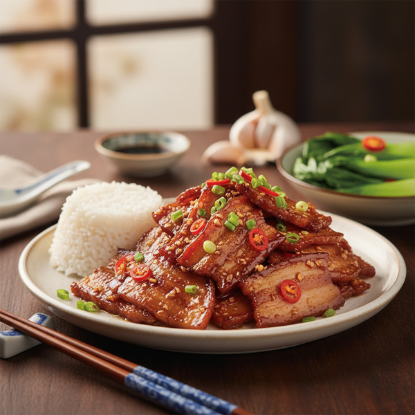 Beijing-Style Garlic Glazed Pork recipe