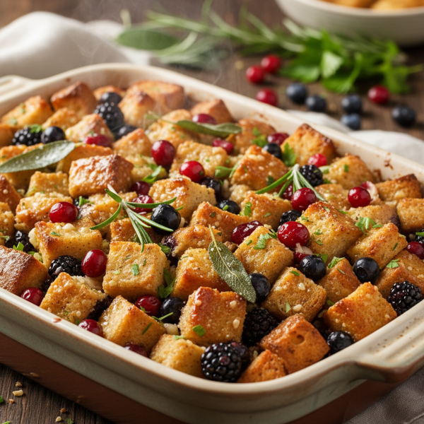 Berry-Infused Herb Stuffing recipe