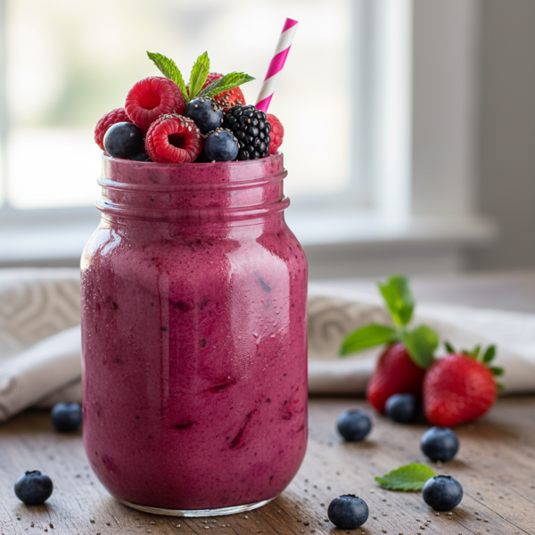 Berry Blast Fruit Smoothie recipe