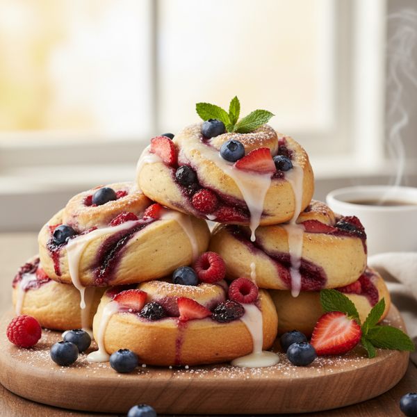 Berry Bliss Breakfast Rolls recipe