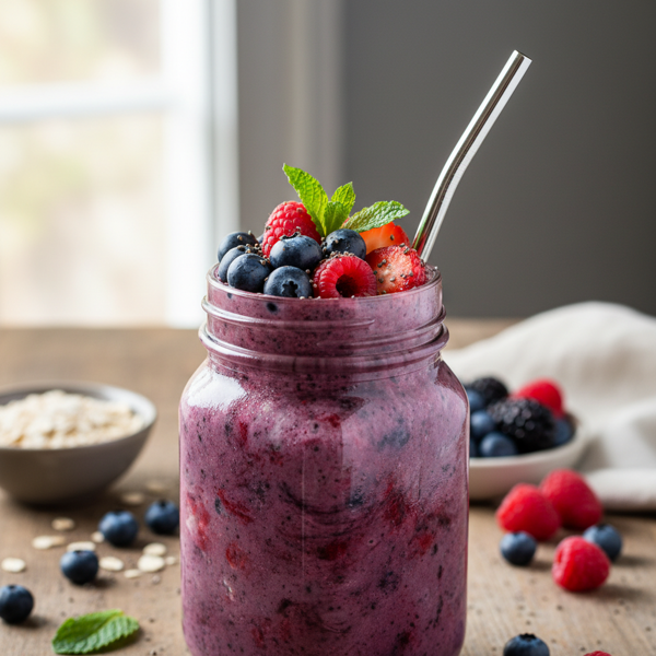Berry Bliss Breakfast Smoothie recipe