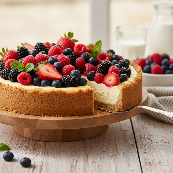 Berry Bliss Cheesecake Pie recipe