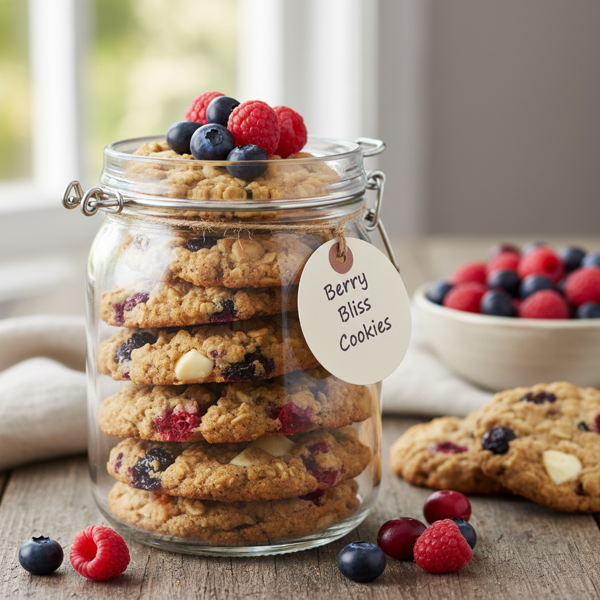 Berry Bliss Cookies in a Jar recipe