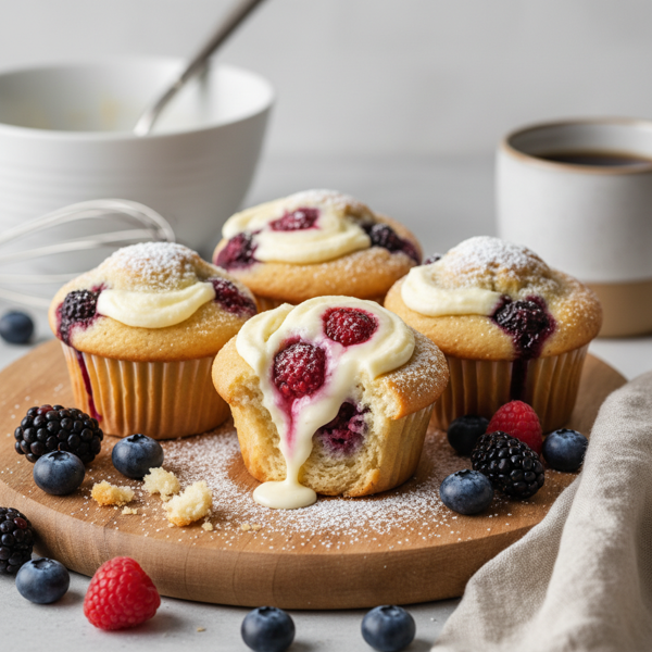 Berry Bliss Cream Cheese Muffins recipe