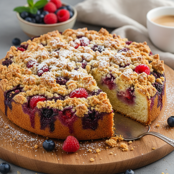 Berry Bliss Crumb Cake recipe