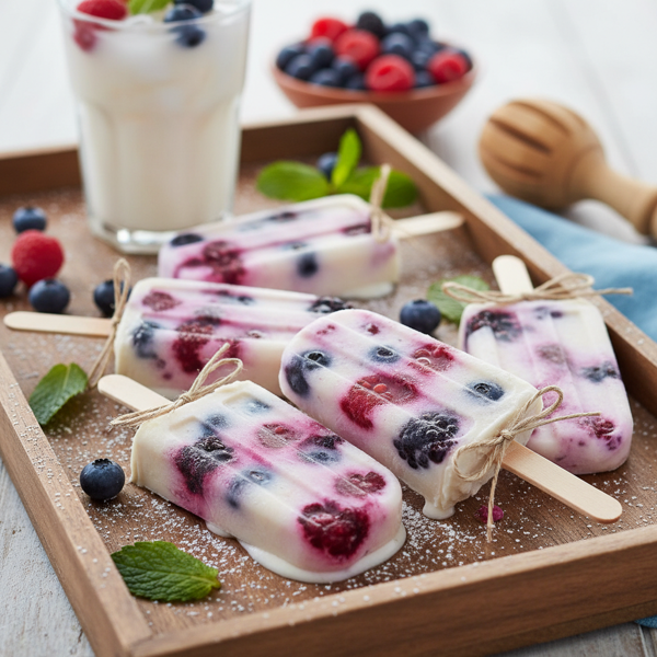 Berry Bliss Horchata Popsicles recipe