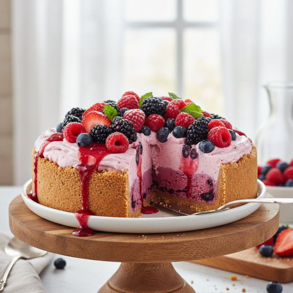 Berry Bliss Ice Cream Pie recipe