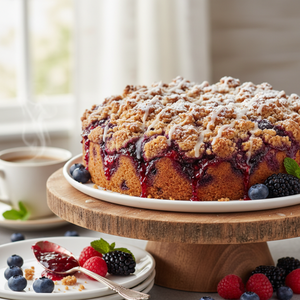 Berry Bliss Jam Swirl Coffee Cake recipe