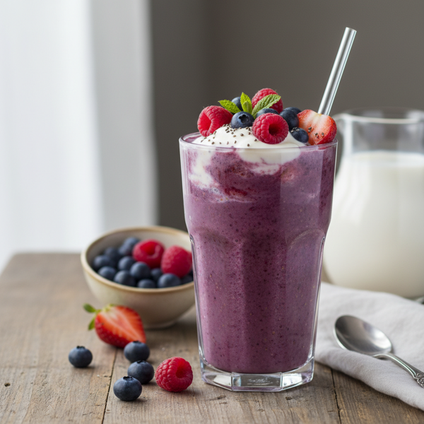 Berry Bliss Soy Smoothie recipe