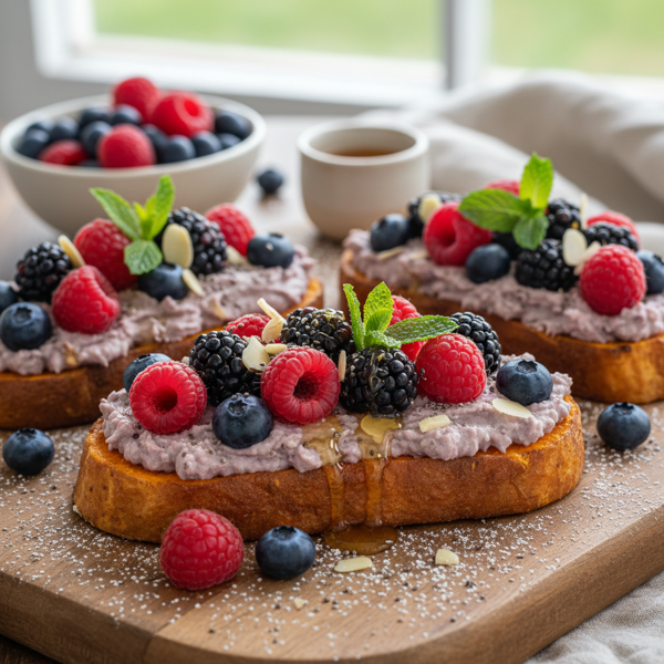 Berry Bliss Sweet Potato Toast recipe