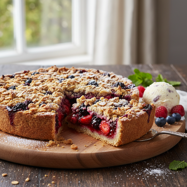 Berry Delight Gluten-Free Crumble Pie recipe