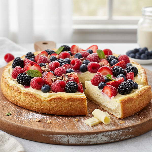 Berry Delight Low-Carb Cheesecake Pizza recipe