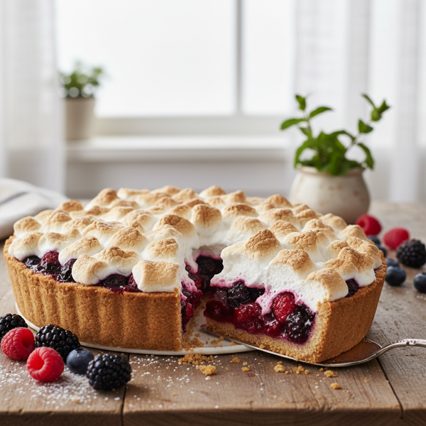 Berry Marshmallow Dream Pie recipe
