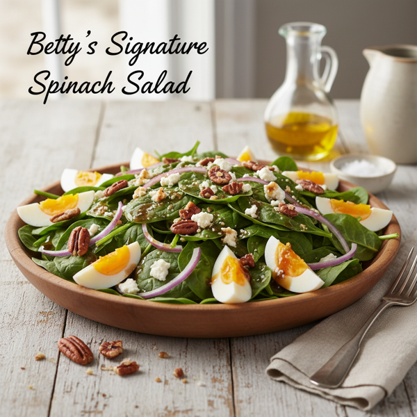 Betty's Signature Spinach Salad recipe