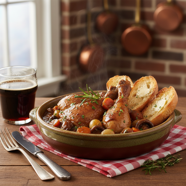 Bistro-Style Chicken Stewed in Ale recipe