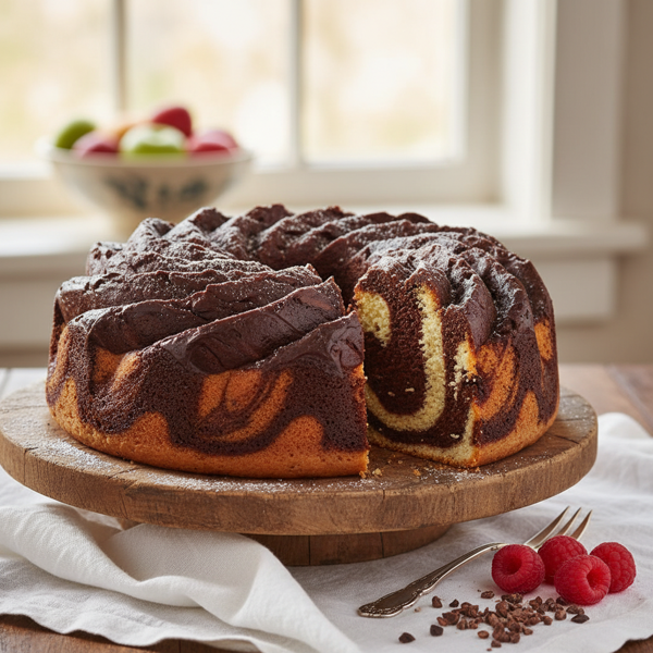 Bittersweet Chocolate Swirl Cake recipe