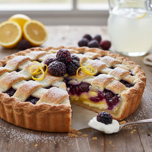 Blackberry Lemon Delight Pie recipe