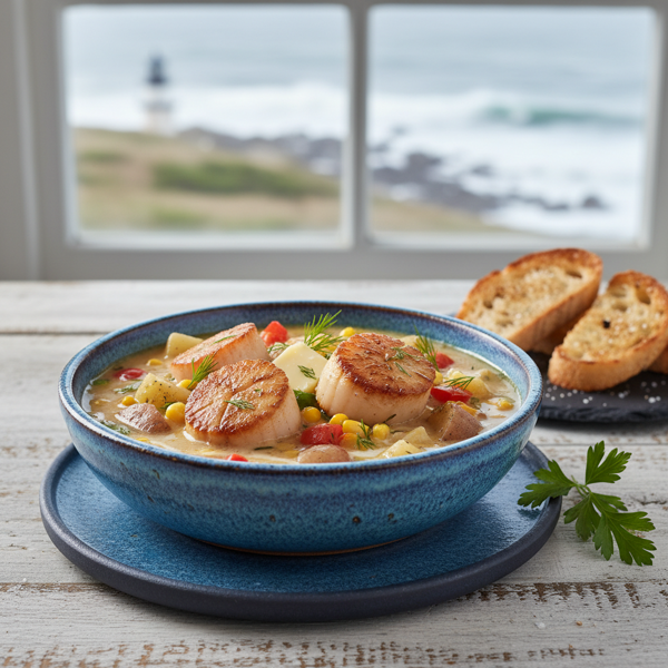 Block Island Coastal Scallop Stew recipe