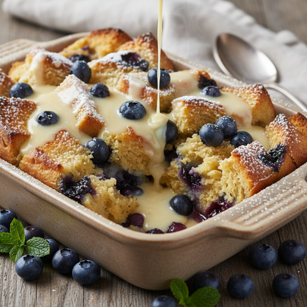 Blueberry Bliss Bread Pudding recipe