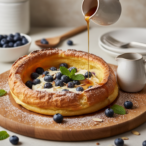 Blueberry Bliss Dutch Baby Pancake recipe