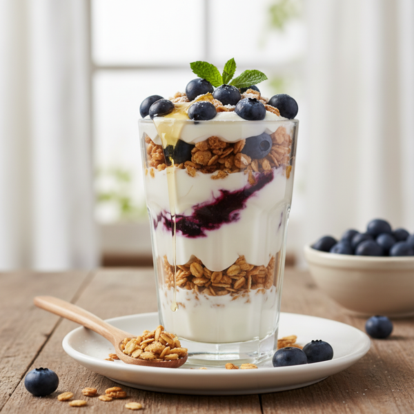 Blueberry Bliss Granola Parfait recipe