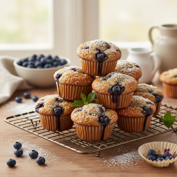Blueberry Bliss Muffins recipe