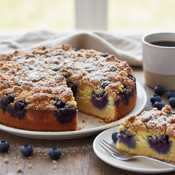 Blueberry Bliss Sour Cream Coffee Cake recipe