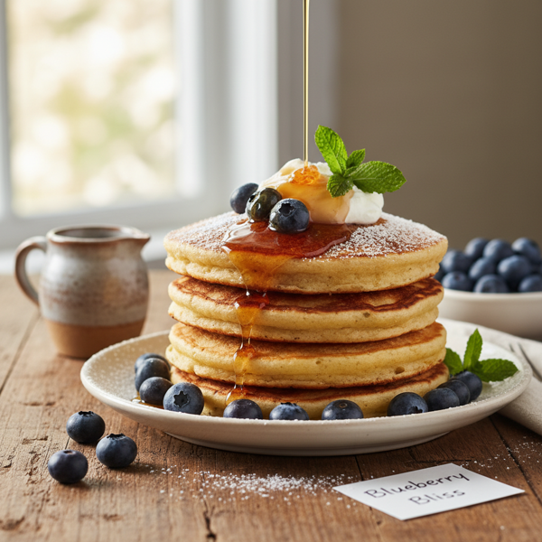 Blueberry Bliss Sourdough Pancakes & Waffles recipe
