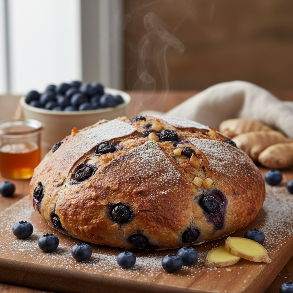 Blueberry Ginger Sourdough Delight recipe