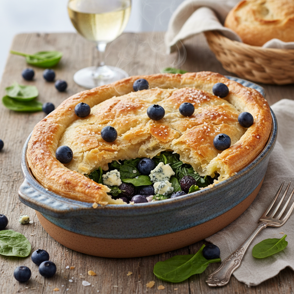 Blueberry & Bleu Spinach Delight recipe