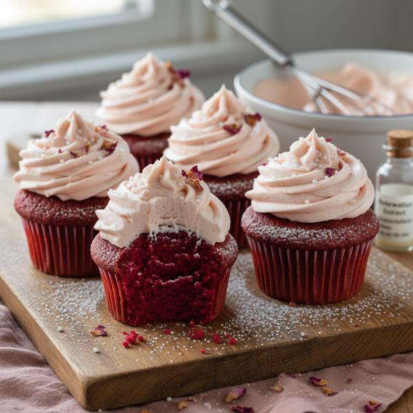 Blushing Velvet Cupcakes recipe