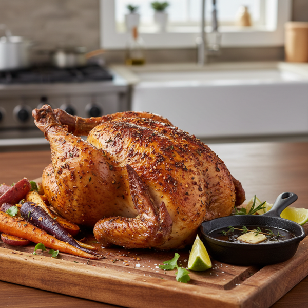 Bobby Flay's Signature Sixteen Spice Roast Chicken recipe