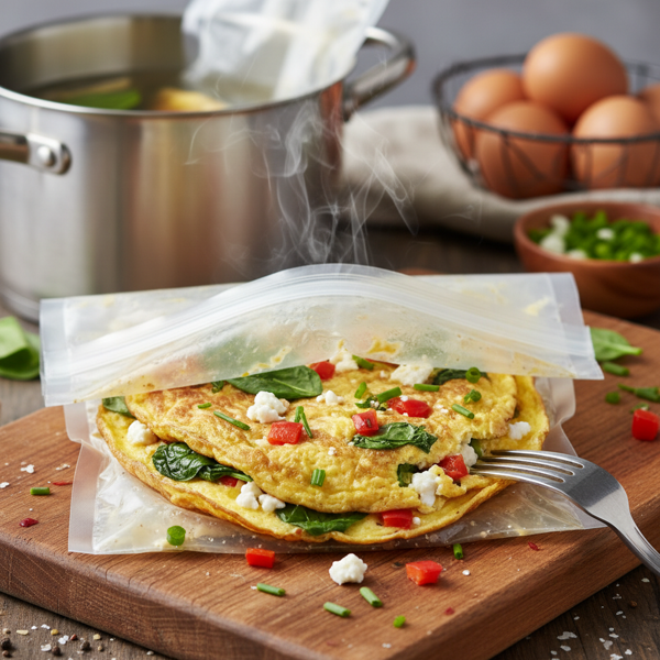 Boil-in-Bag Gourmet Omelets recipe