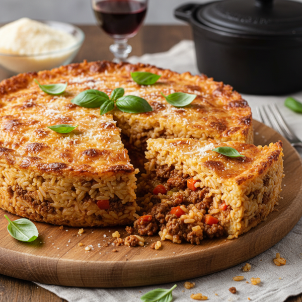 Bolognese Rice Cake (Torta di Riso alla Bolognese) recipe