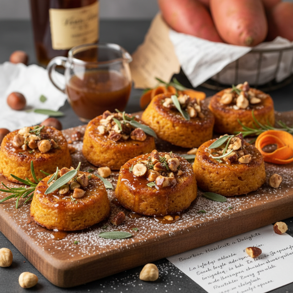 Bourbon Hazelnut Sweet Potato Delights recipe