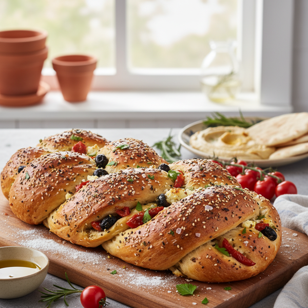 Braided Mediterranean Bread Delight recipe