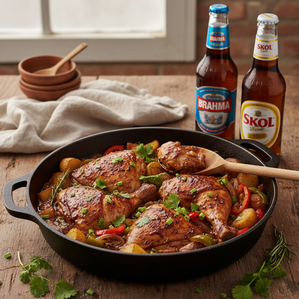 Brazilian Beer-Braised Chicken recipe