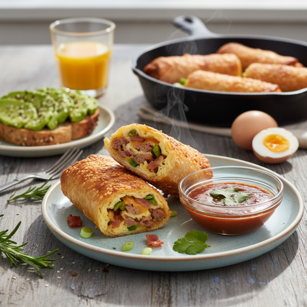 Breakfast Egg Roll Delight recipe