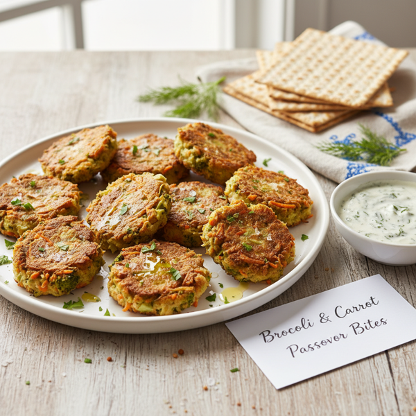 Broccoli & Carrot Passover Bites recipe