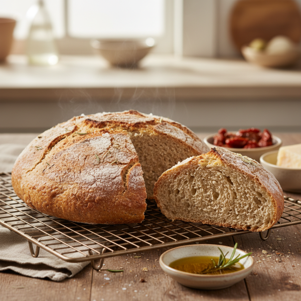 Brown Rice Flour Italian No-Yeast Bread recipe