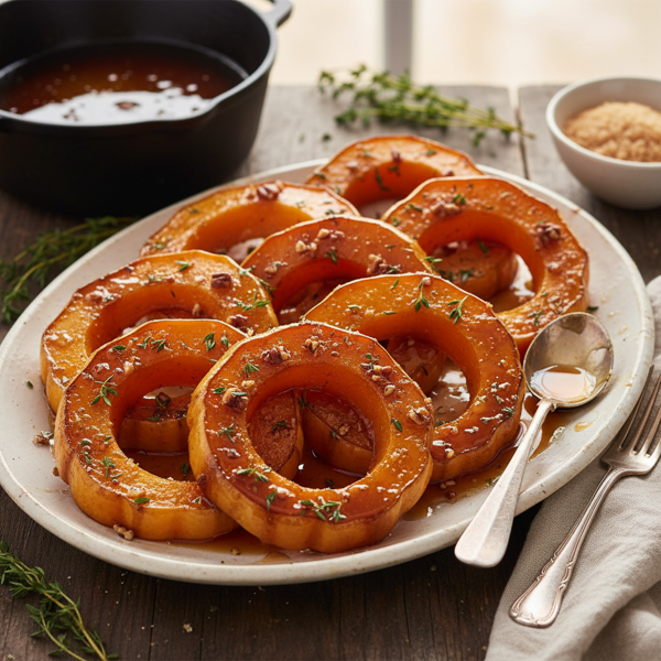 Brown Sugar Maple Glazed Acorn Squash recipe