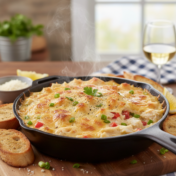 Bubbly Parmesan Crab Dip Extravaganza recipe