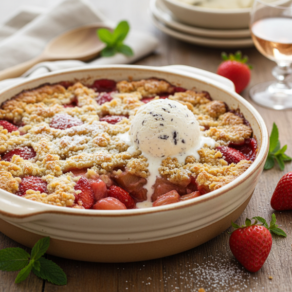 Bubby's Heavenly Strawberry Rhubarb Delight recipe