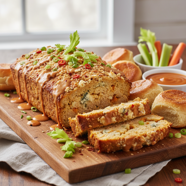 Buffalo Blue Cheese Chicken Loaf recipe
