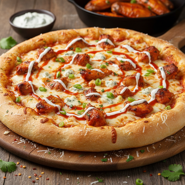Buffalo Chicken Wing Pizza recipe
