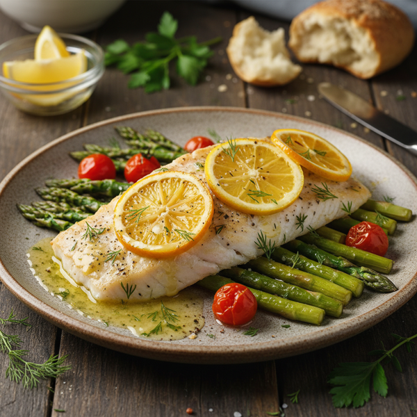 Butter-Infused Lemon Herb Orange Roughy recipe