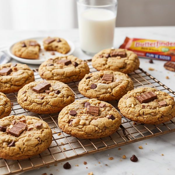 Butterfinger Bliss Cookies recipe