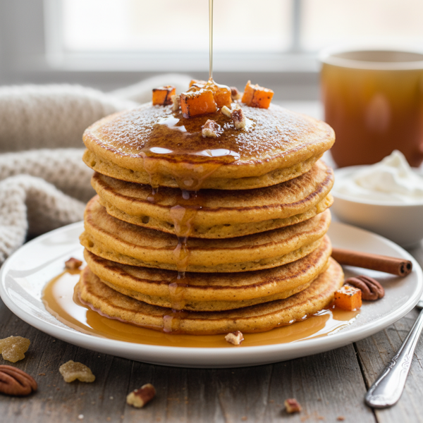 Butternut Squash Spice Pancakes recipe